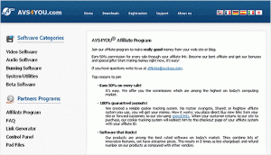 AVS4YOU affiliate information page