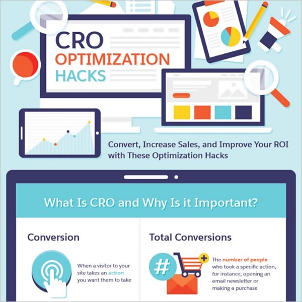 CRO optimization hacks infographic