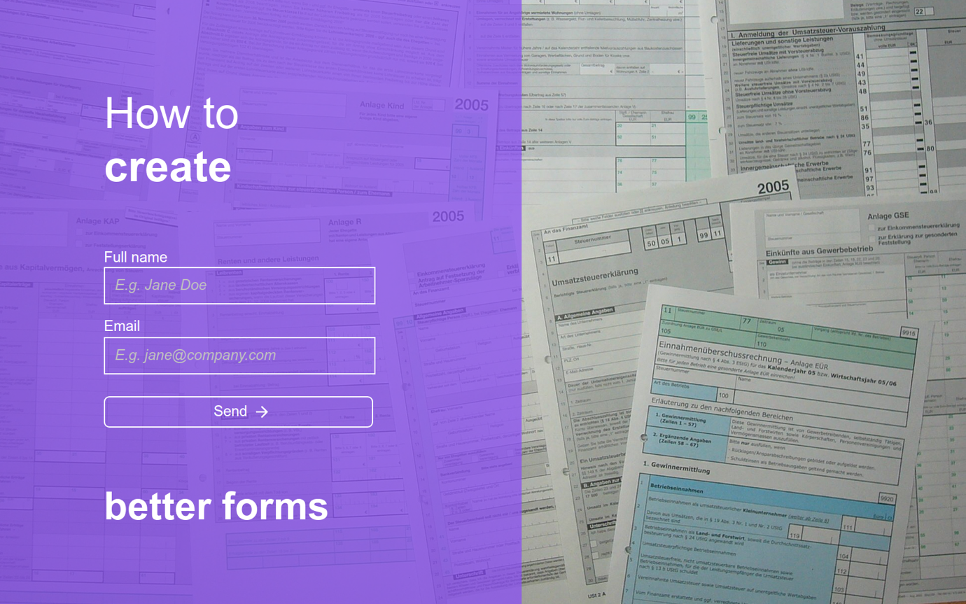 create better forms
