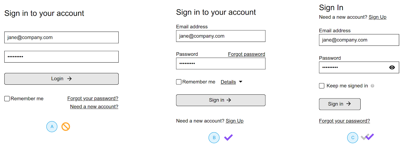 online forms page