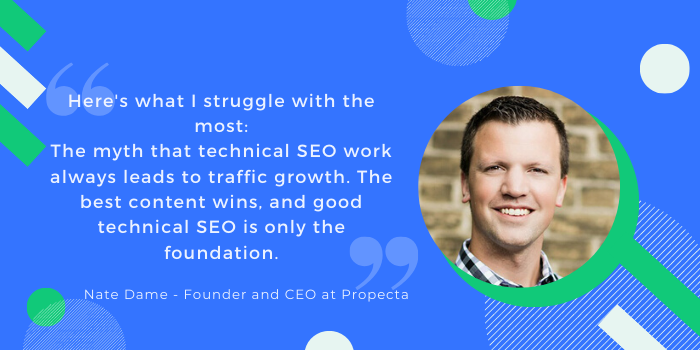 SEO myth by Nate Dame