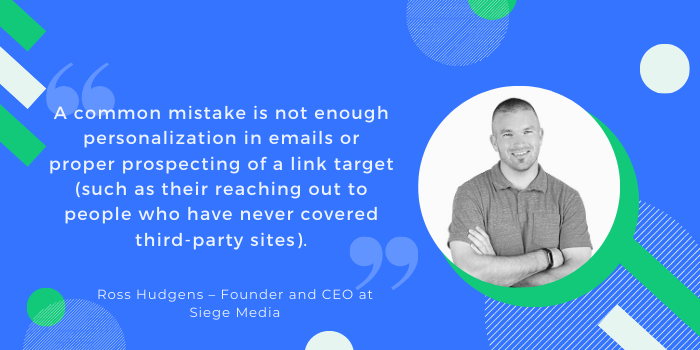 SEO mistake by Ross Hudgens