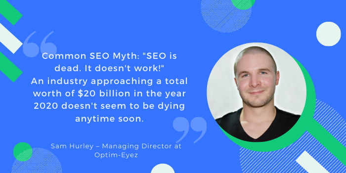 SEO myth by Sam Hurley