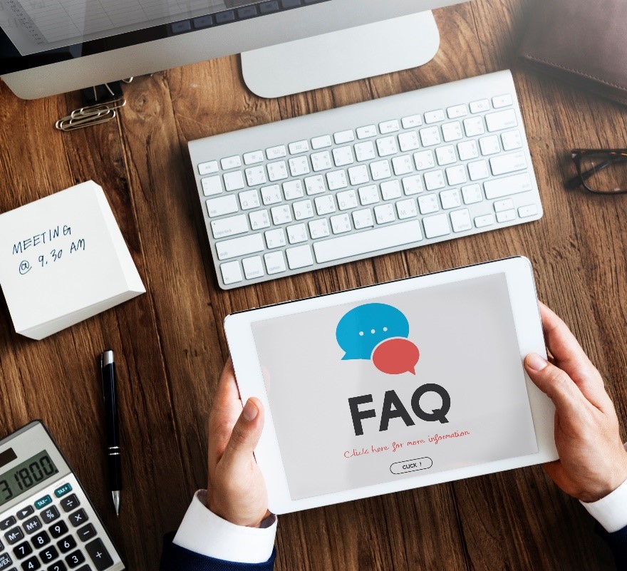 FAQ page in the eCommerce site