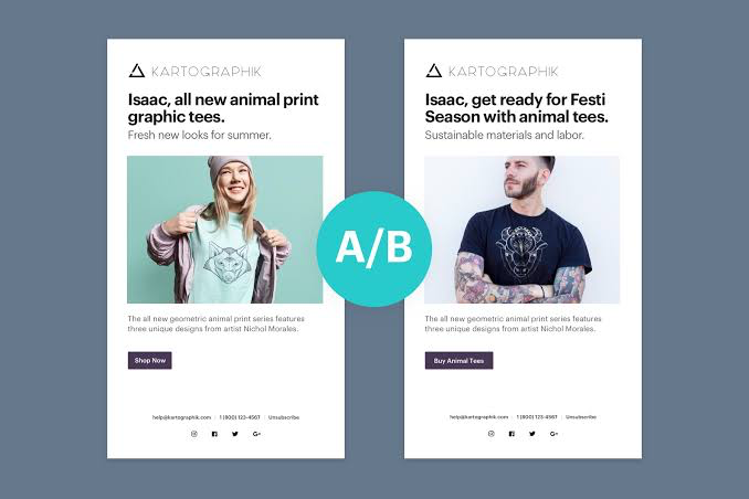 Email Marketing - A/B Testing (Weebly)