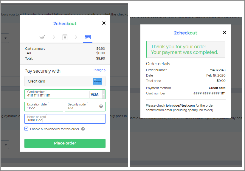 Checkout Process