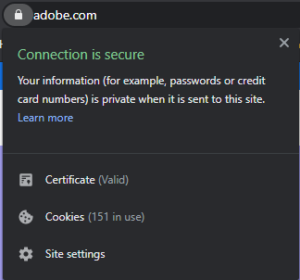 adobe secure connection