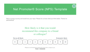 NPS score